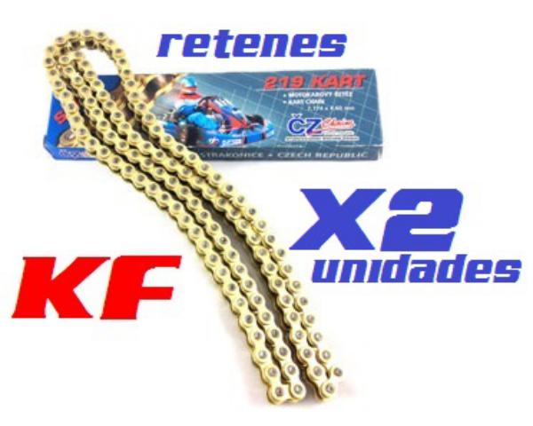 PACK 2 CADENAS RETENES CZ ALTA CALIDAD