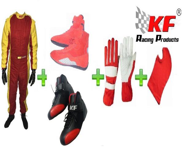 EQUIPACIÓN COMPLETA KARTING ECO KF MX2 ROJO/AMARILLO